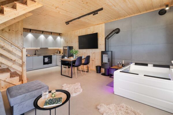 Domek Escape. Jacuzzi, Sauna Chillout Kołobrzeg. Domek wakacyjny Kołobrzeg. Domek Charzyno